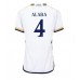 Real Madrid David Alaba #4 Hjemmedrakt Dame 2023-24 Kortermet